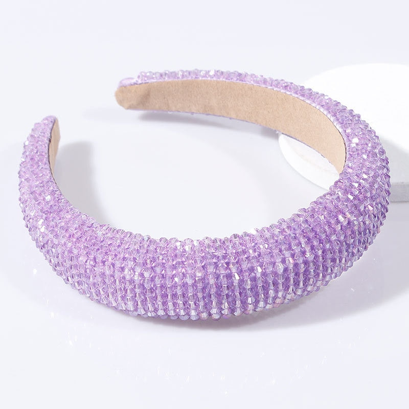 Red Thin Sponge Pearl Headband