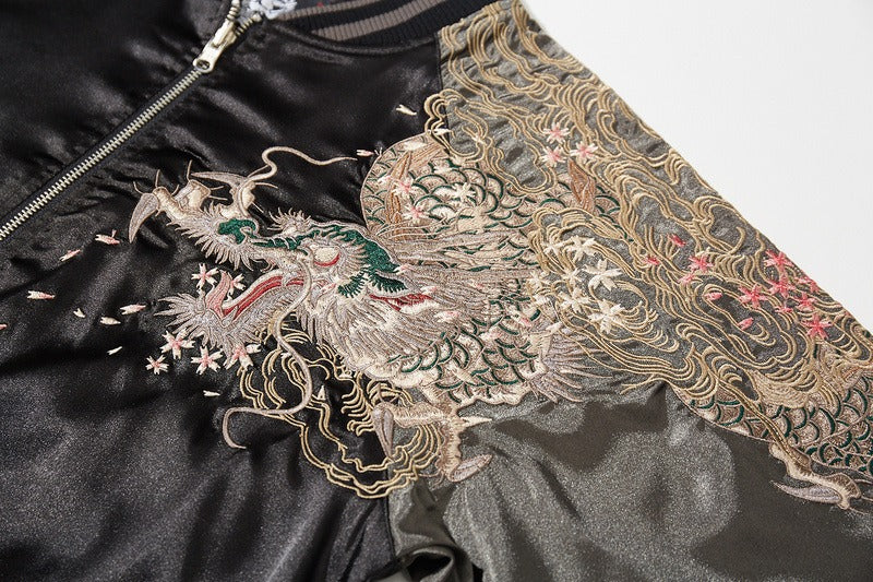 Chinese Dragon Heavy Industry Embroidery Cardigan