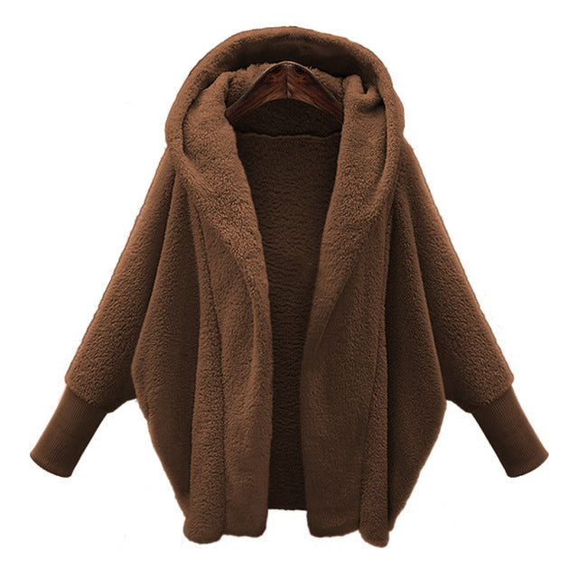 Harajuku Style Winter Faux Fur Hooded Coat