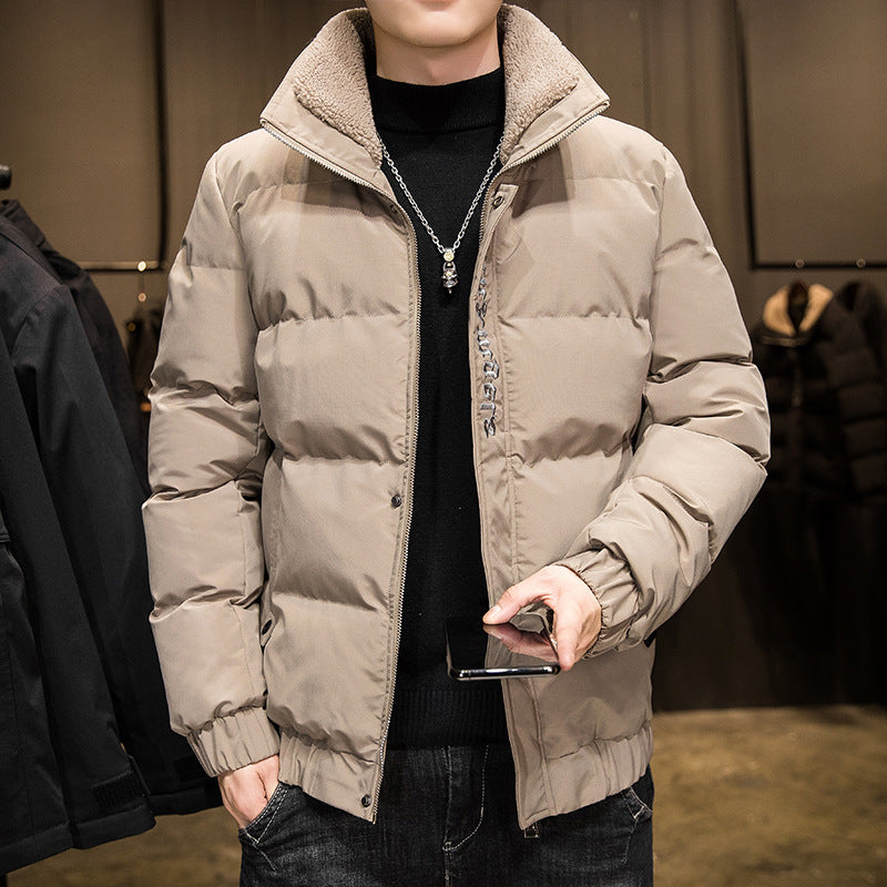 Harajuku Style Men's Down Jacket - Warm & Trendy