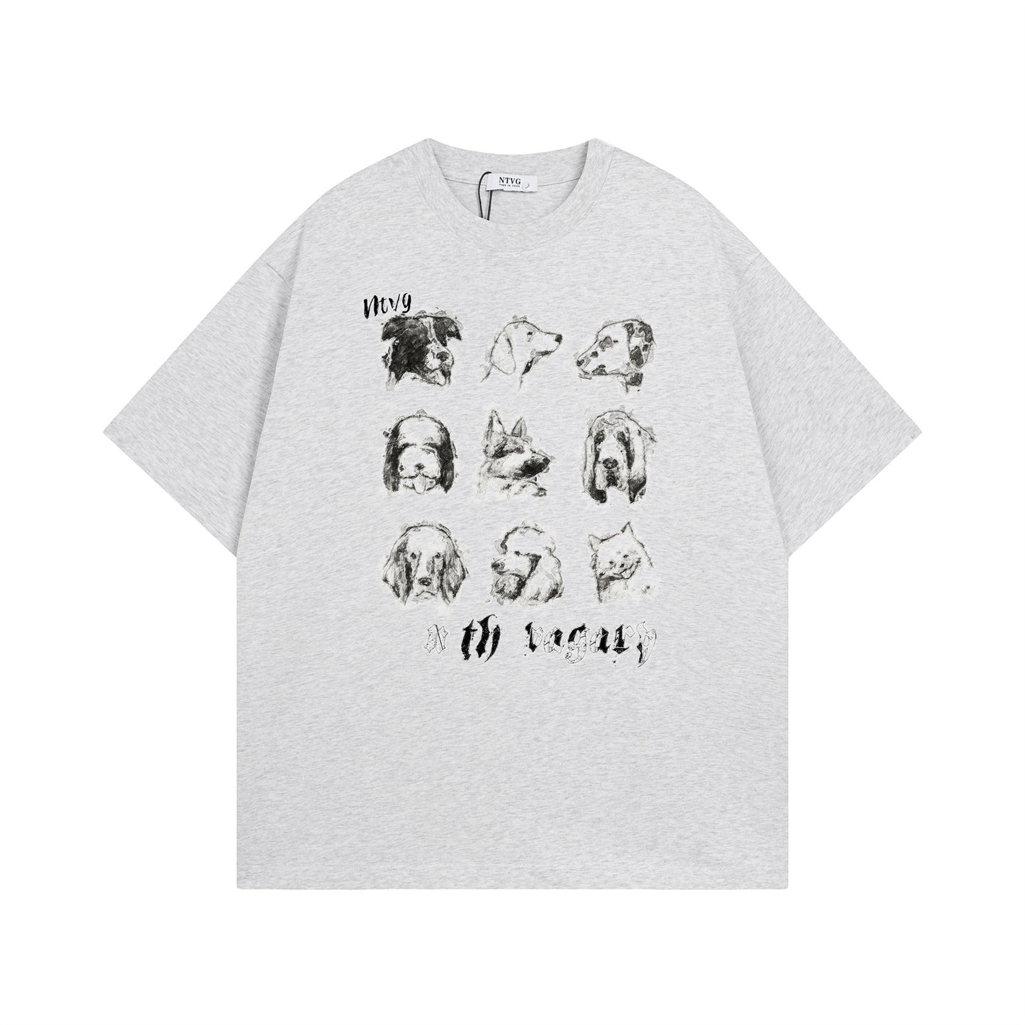 Retro Fun Pet Print Short Sleeve T-Shirt for Men