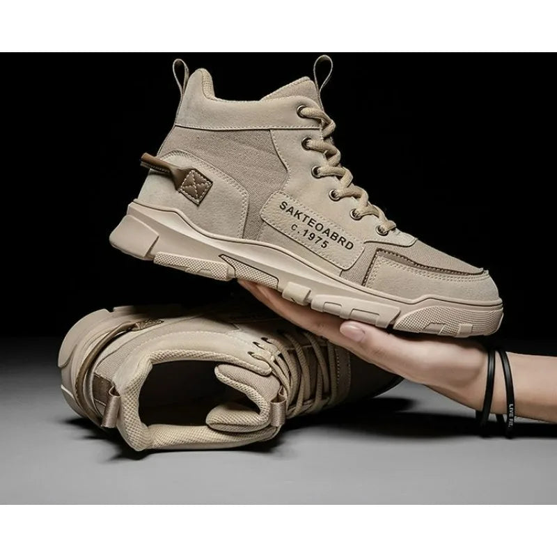 Men's Harajuku Style Boots - Casual Mid Top Footwear