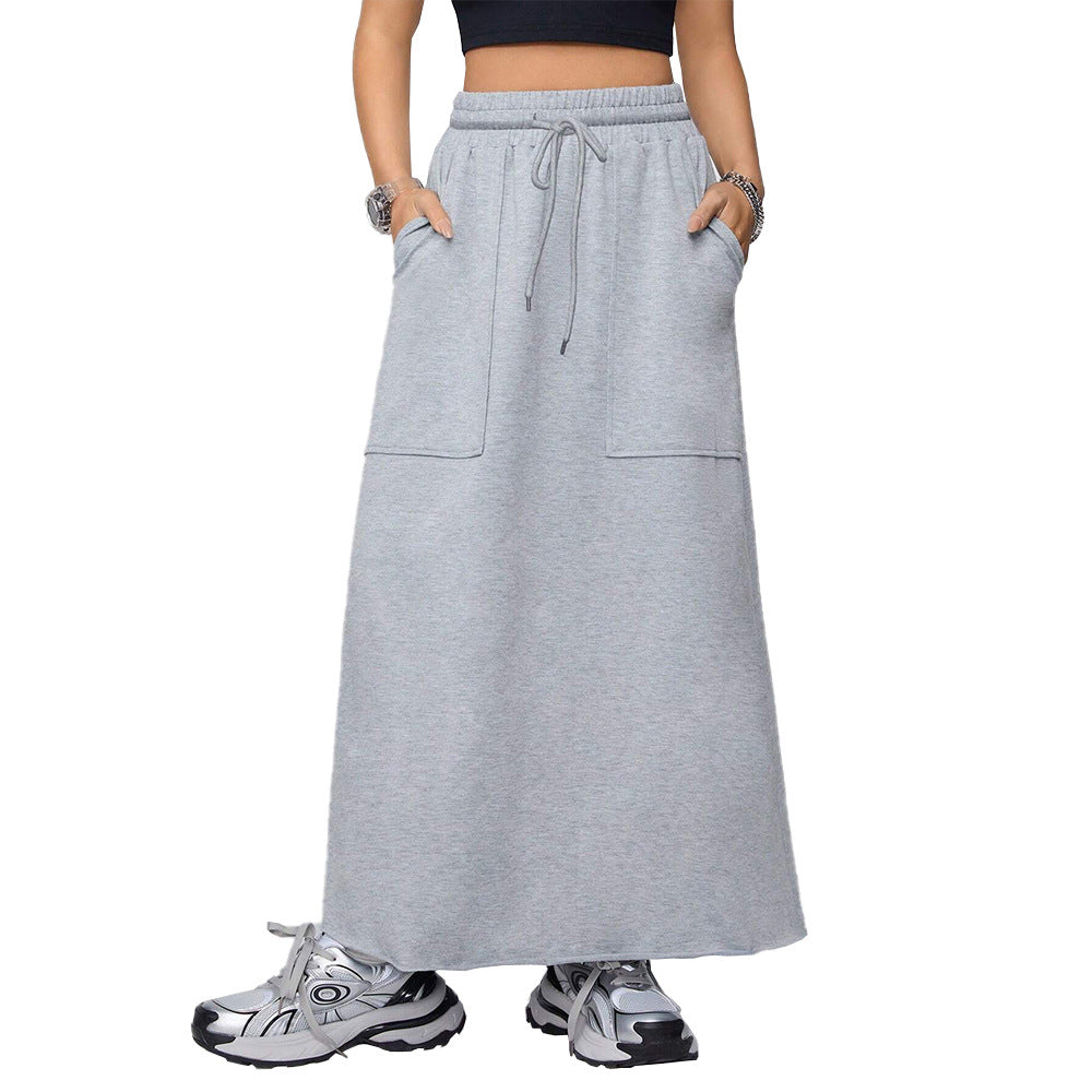 Harajuku Style Women's Casual Loose Sports Half Length Skirt