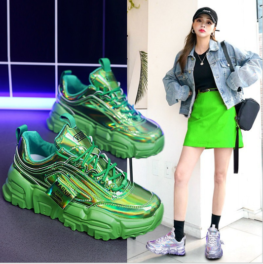 2021 Spring/Summer Women's Dazzle Color Daddy Shoes