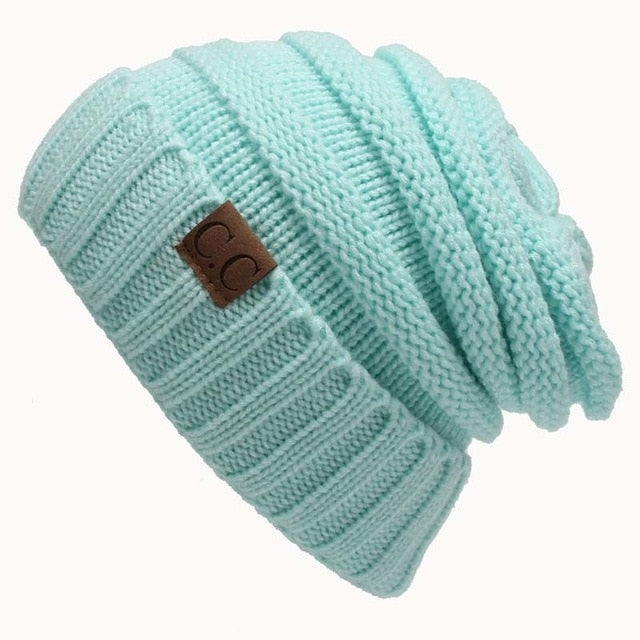 Harajuku Style Knitted Beanie - Unisex Warm Cap