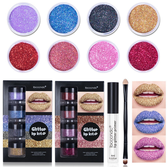 Glitter Lip Gloss Set - Harajuku Style Glam