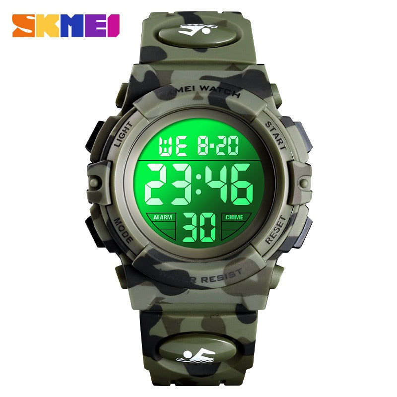 Military Kids Sport Watches - 50M Waterproof Digital Clock