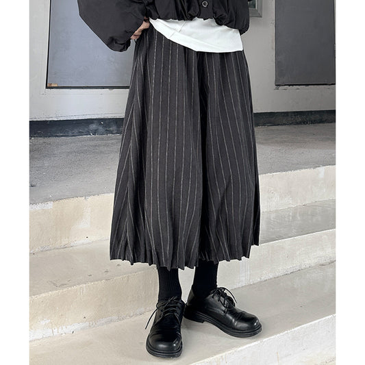 Casual Dark Grey Velvet Lantern Pants