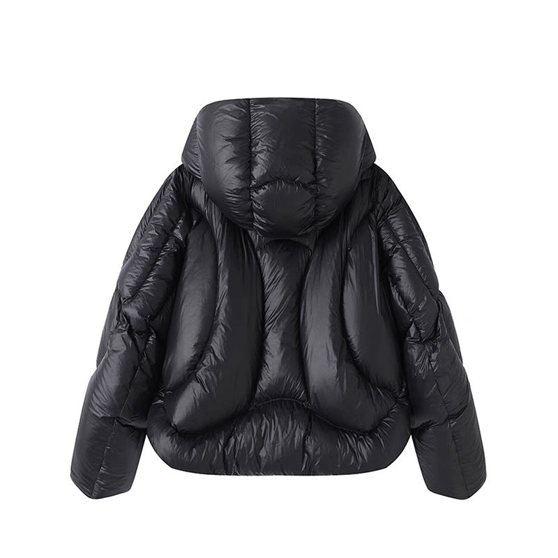 Harajuku Irregular Cape Down Jacket for Women