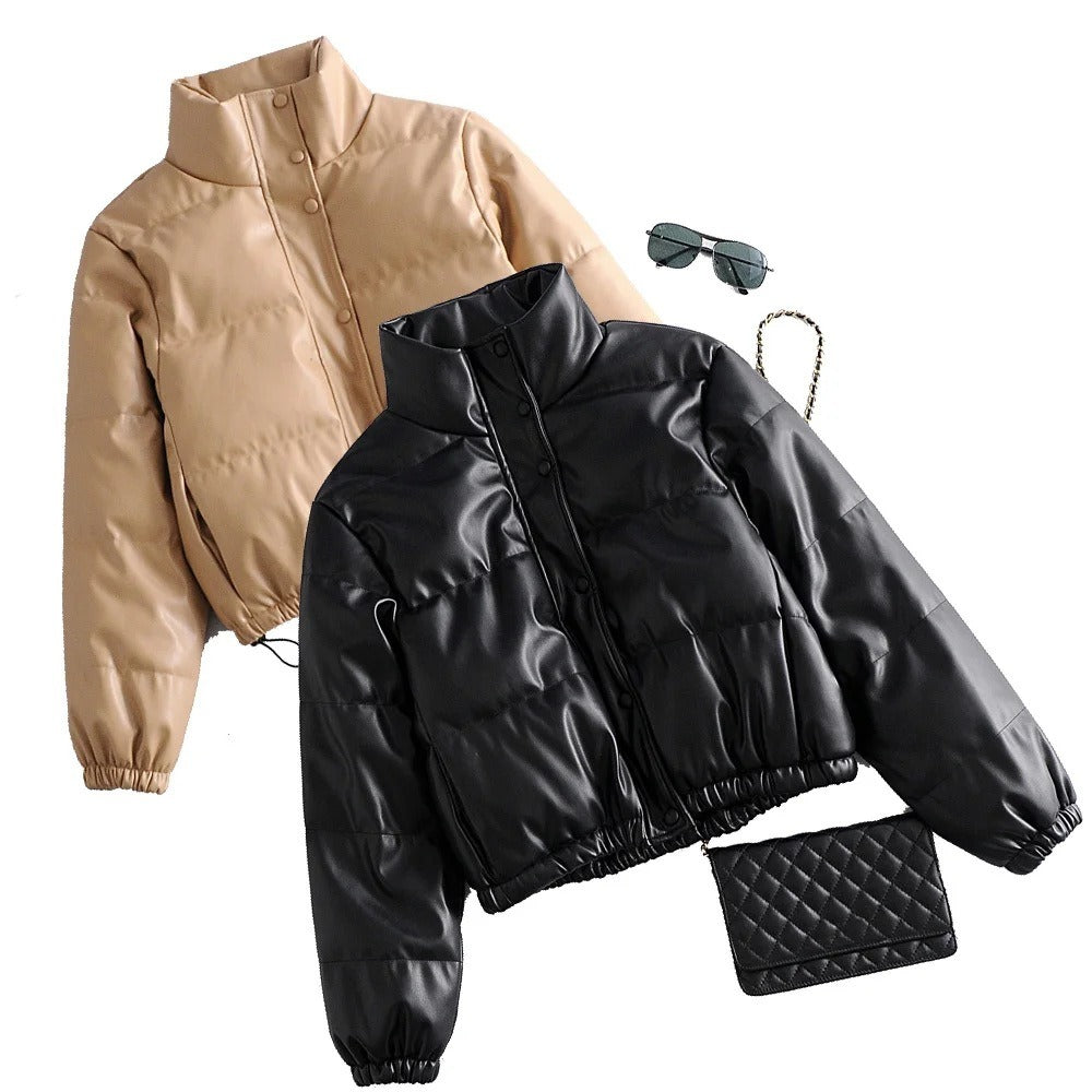 Harajuku Style Imitation Fur Cotton Jacket for Women