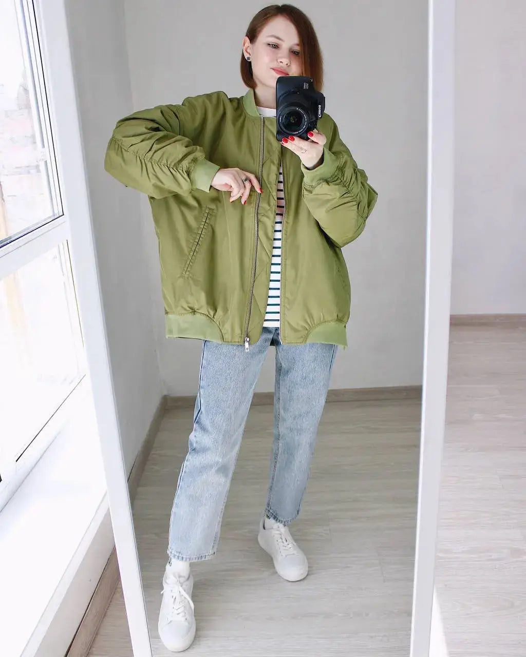 Harajuku Style Women's Casual Bomber Jacket