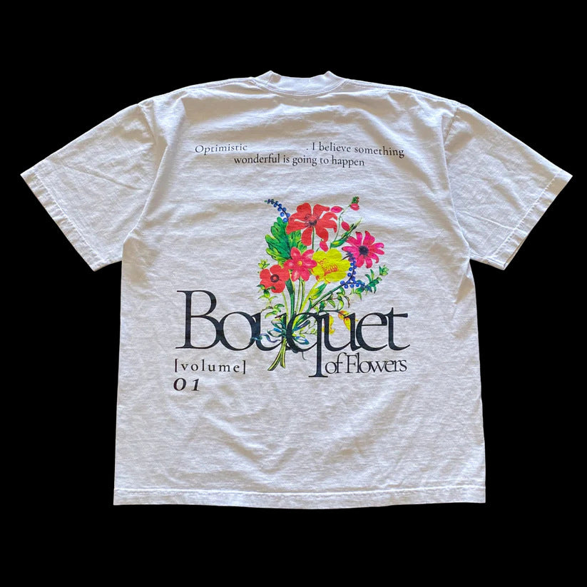 Retro Vintage Harajuku Peach Blossom T-Shirt