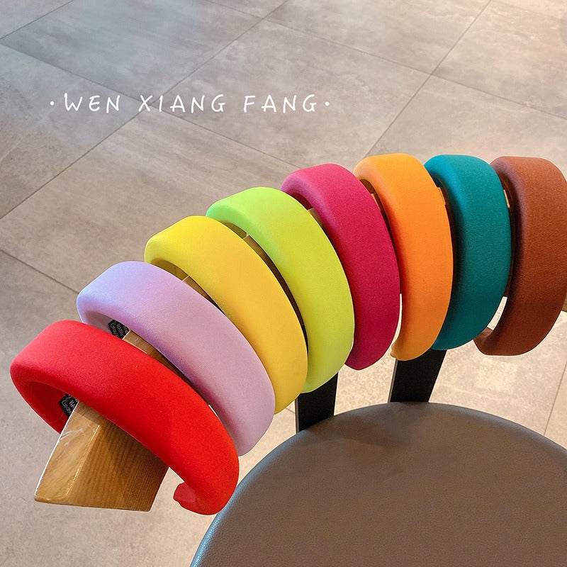 Candy Colored Thick Sponge Hair Hoop