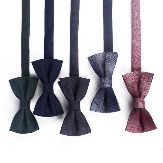 3 Piece Polyester Jacquard Matte Color Men's Party Accessory Set