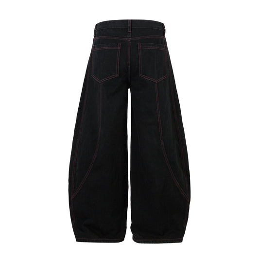 Unisex Wide Leg Jeans - Harajuku Style Casual Trousers