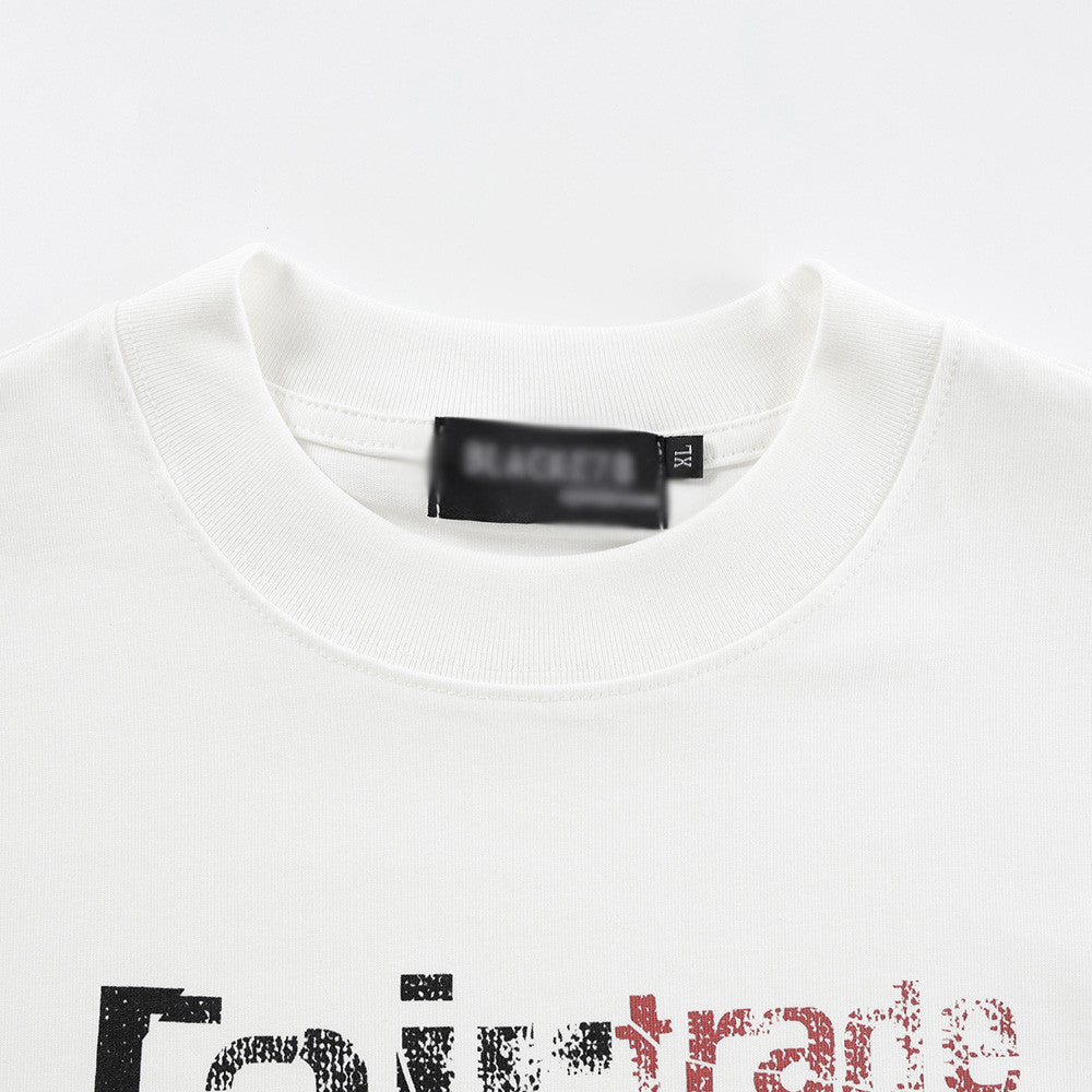 Funny Character Print Loose Fit Cotton Tee for Men