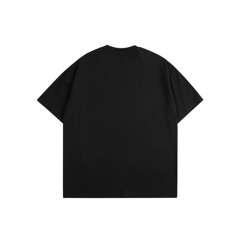 Harajuku Style Hand Drawn Printed Loose Fit Tee