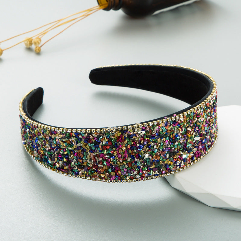 Colored Stone Hair Decoration Headband