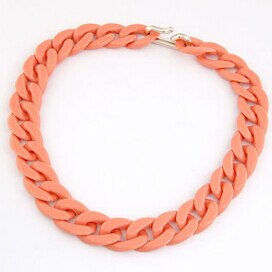 Colorful Chunky Chain Necklace for Women - Harajuku Style