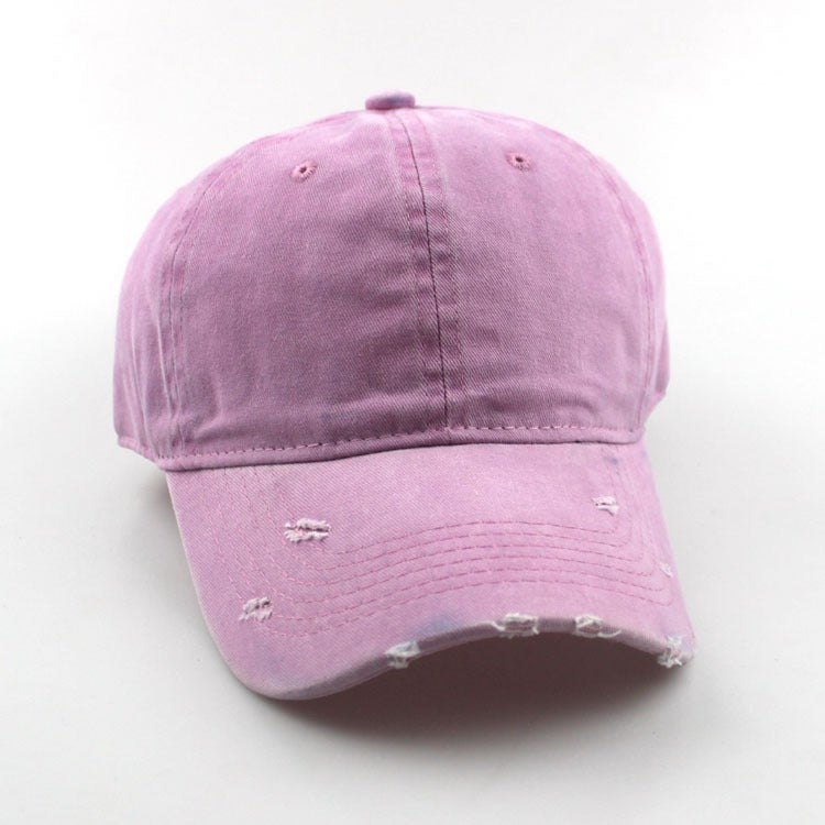 Harajuku Retro Distressed Soft-Top Cap