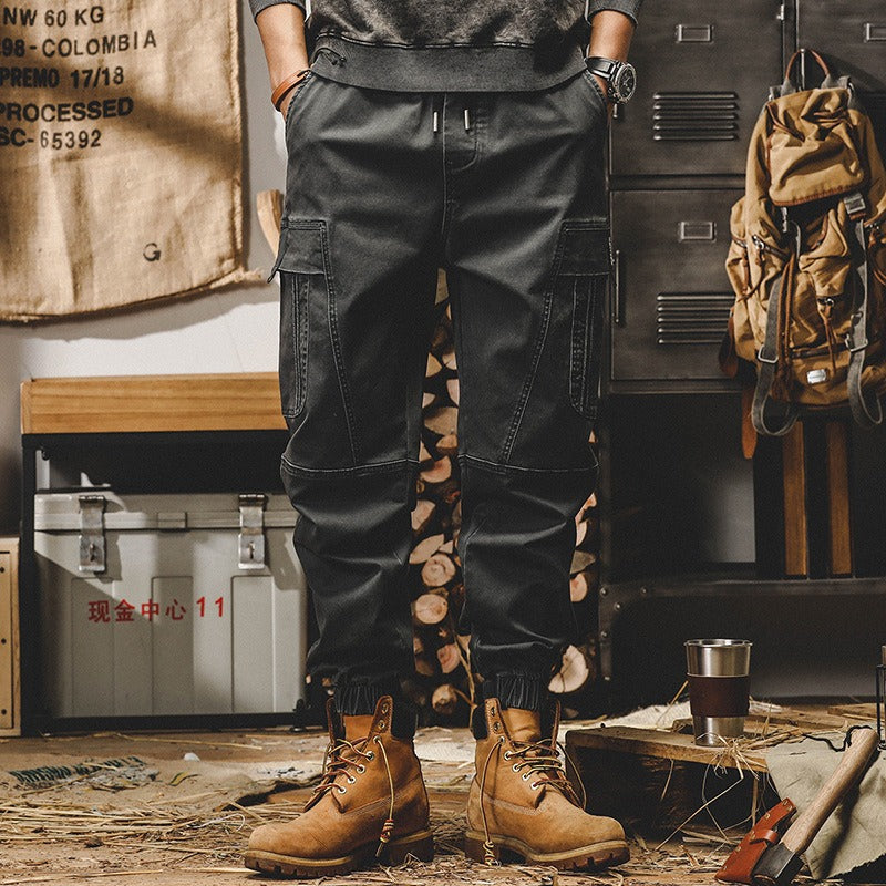 Harajuku Style Retro Heavyweight Work Pants for Men