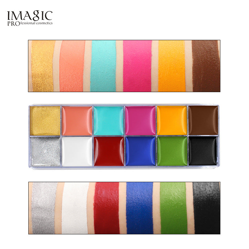 12 Color Oil Paint for Harajuku Style Body Painting