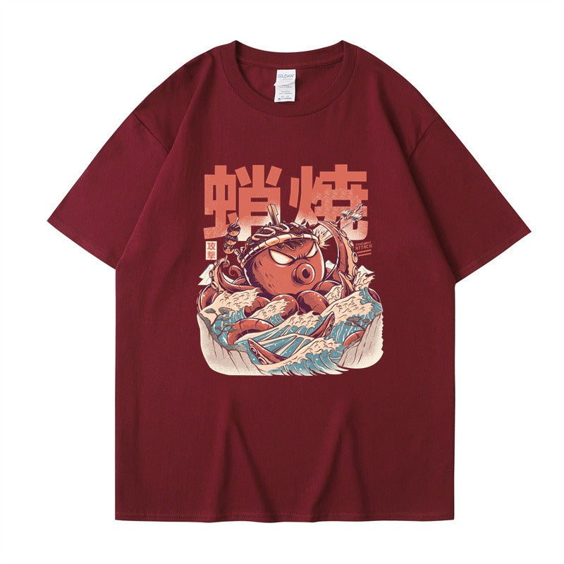 Harajuku Style Loose Cotton Short Sleeve T-Shirt