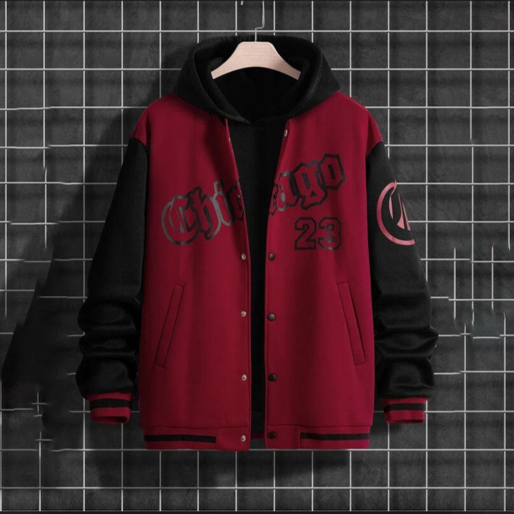 Harajuku Style Youth Men's Baseball Jacket
