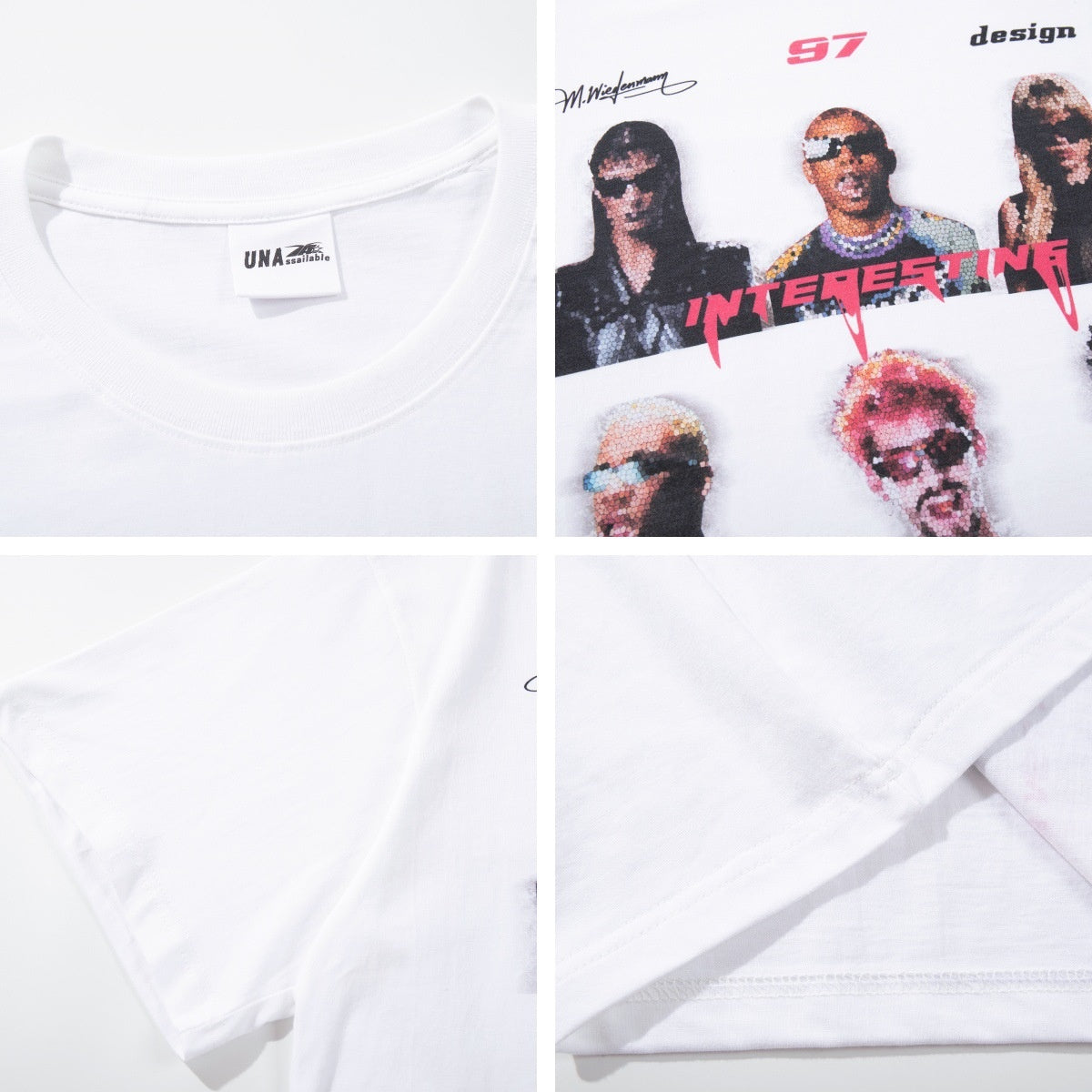 Harajuku Style Hip Hop Retro Character Print T-Shirt