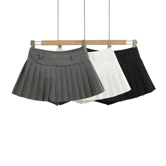 Anti-Slip Pleated Half Skirt