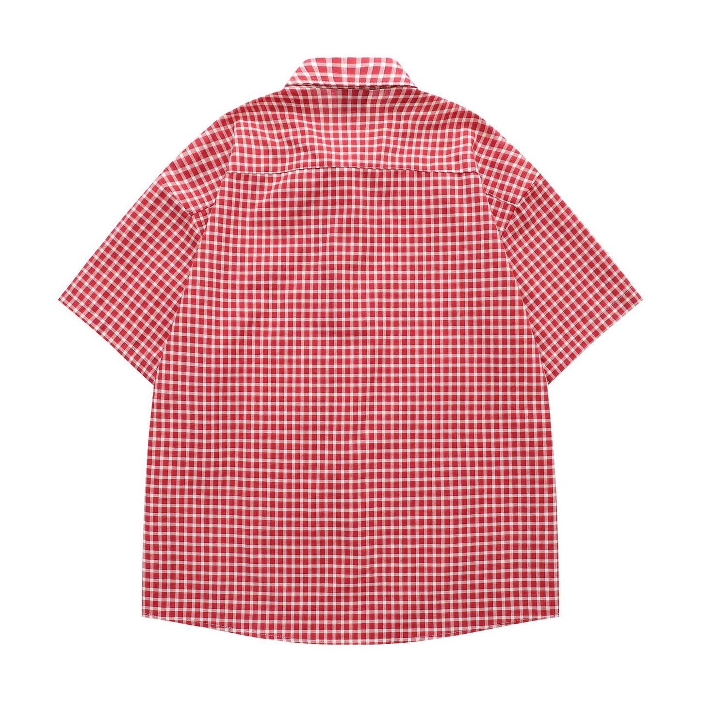 Retro Sausage Dog Plaid Shirt - Harajuku Style