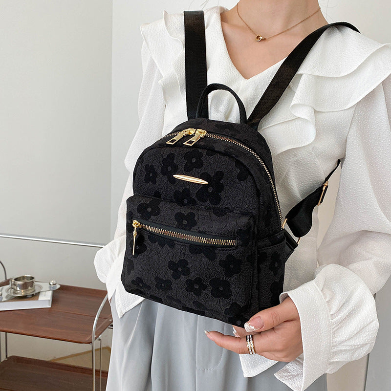 Trendy Printed Backpack for Women - Large Capacity Casual Bag