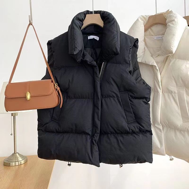 Playful Short Down Cotton Vest for Women