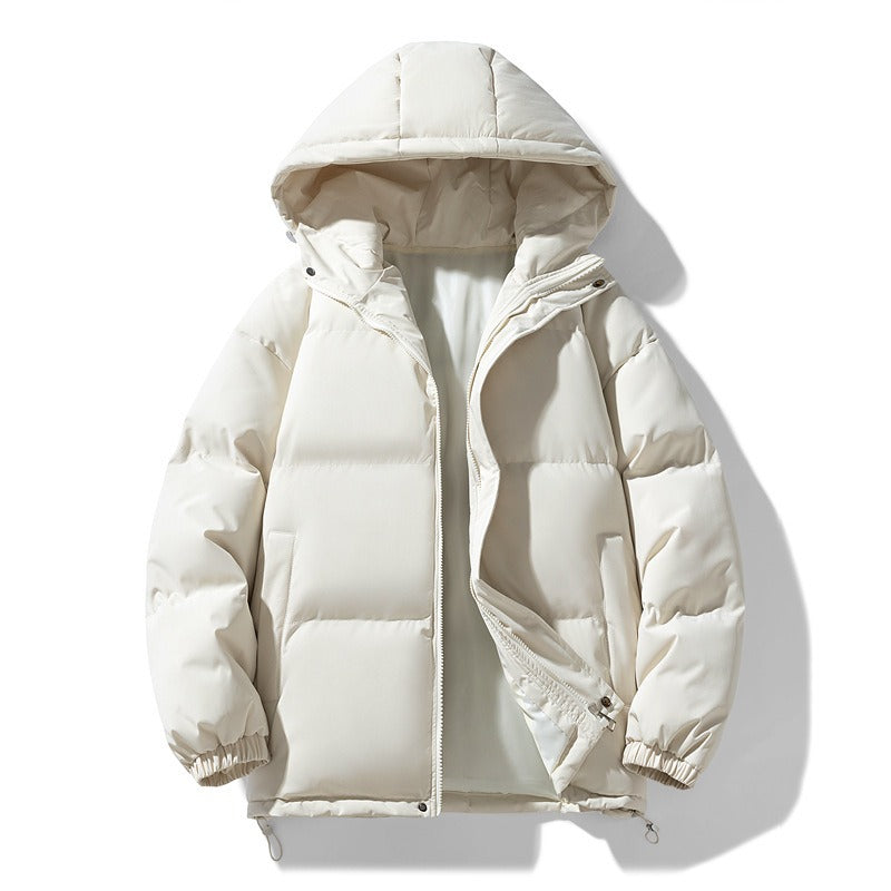 Harajuku Style Thick Cotton Coat - Unisex Plush Jacket