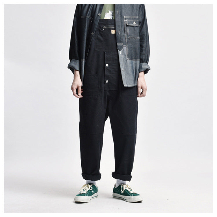 Ameri Multi-Pocket Tool Suspenders Trousers