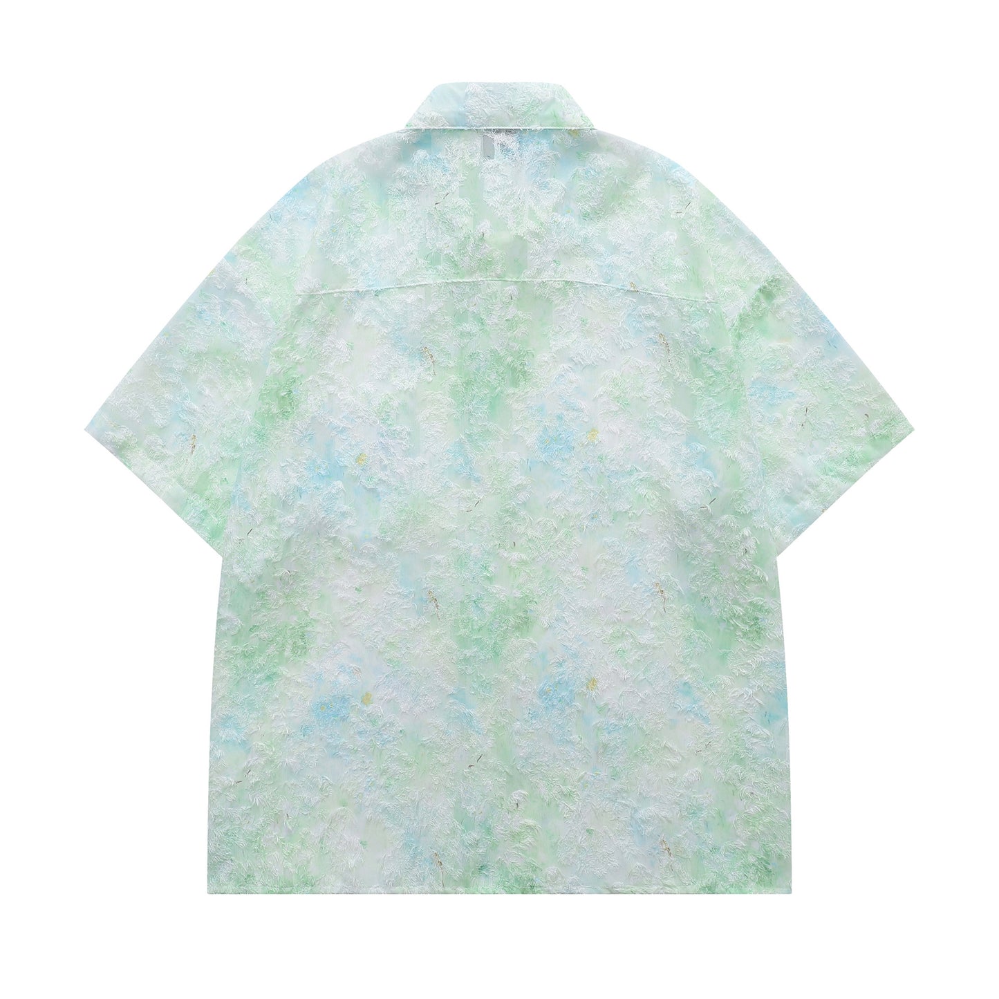 Retro Jacquard Short Sleeve Shirt for Men