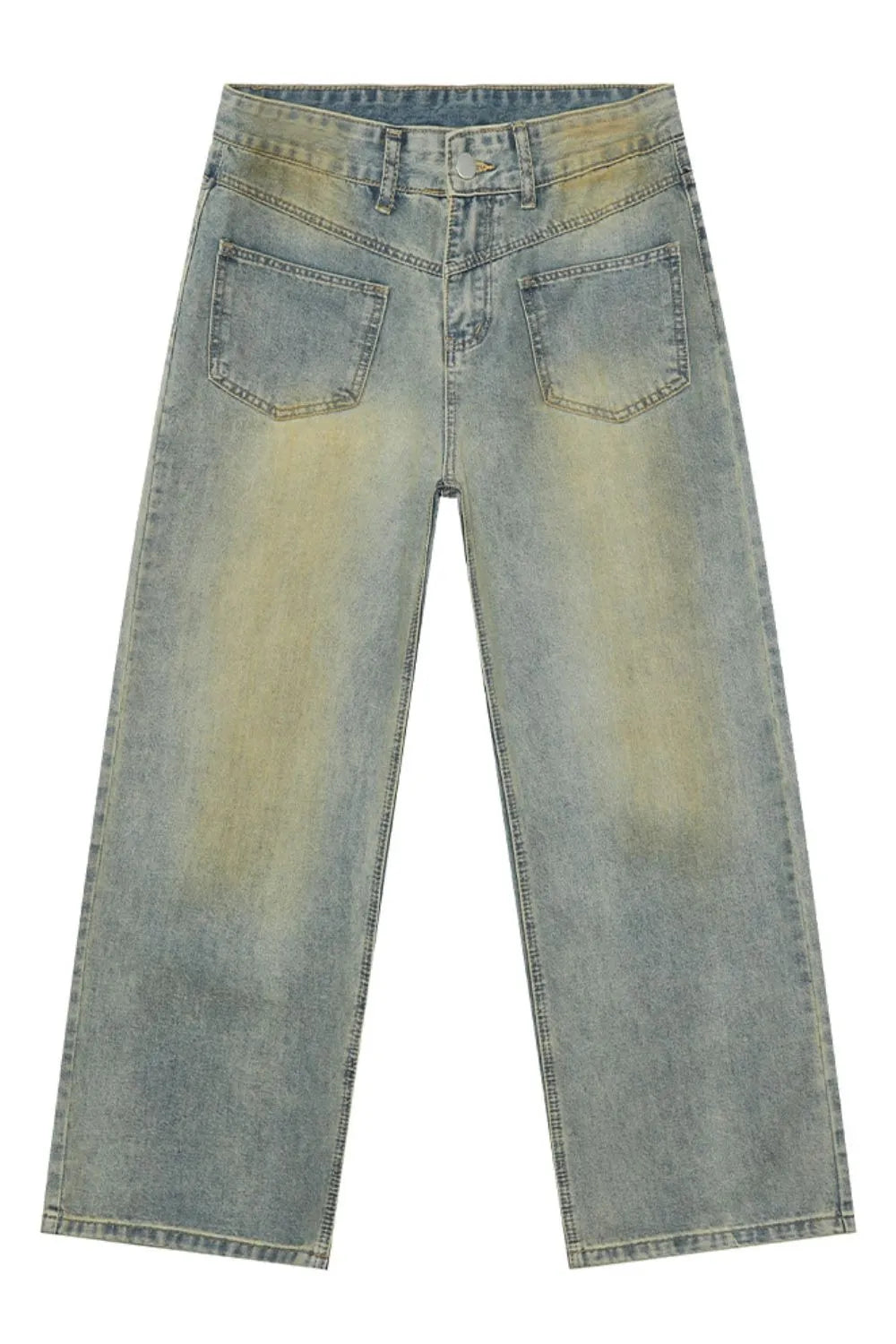 Men's Distressed Backward Jeans - Harajuku Style