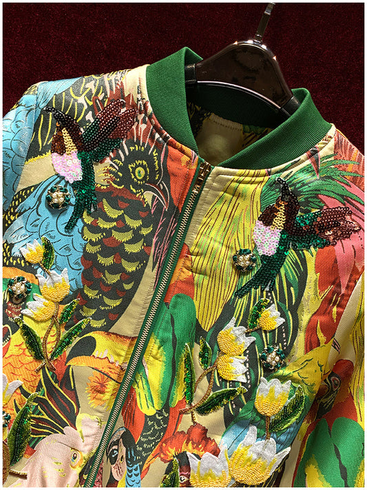 Women's Retro Industrial Slim Casual Jacket