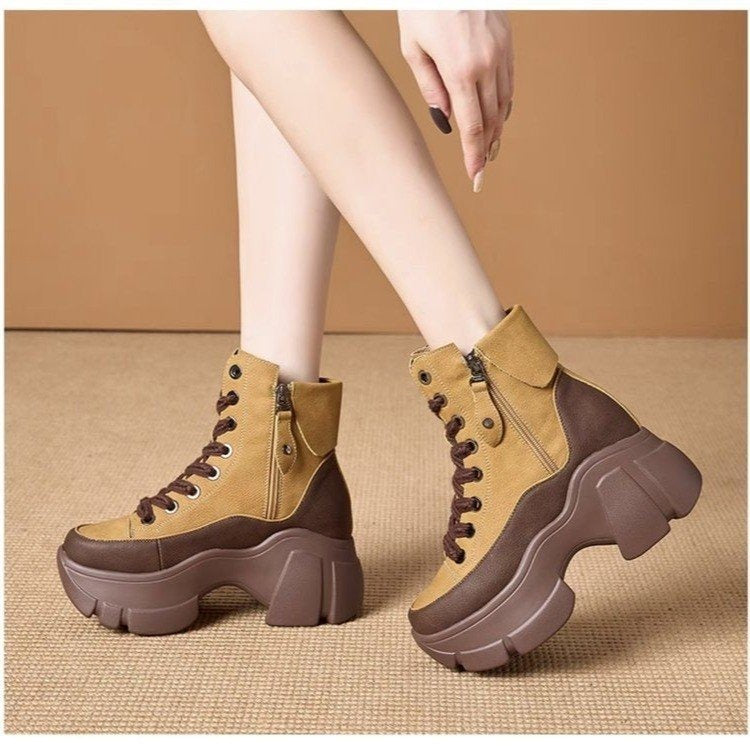 Playful Plush Dad Shoes - Retro Boots for Women