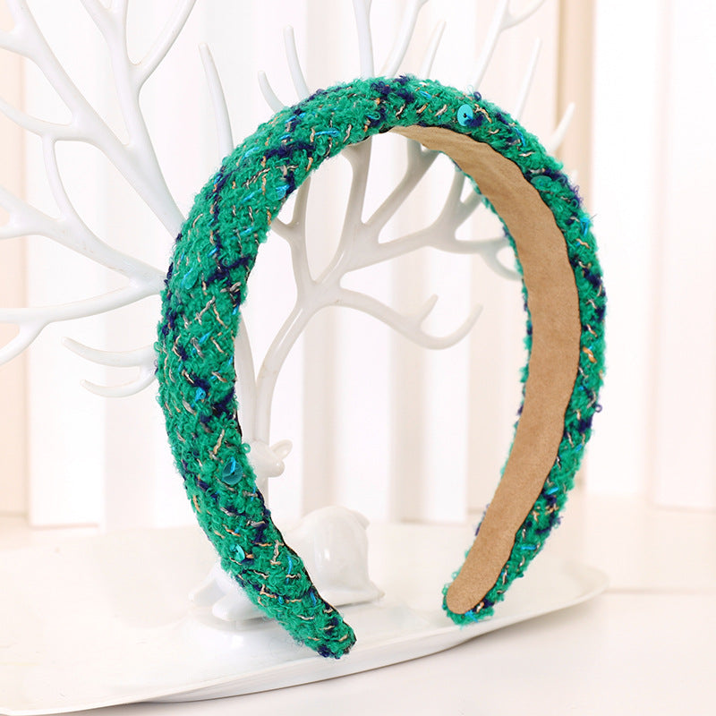 Woolen Cloth Sponge Headband & Hair Clip F663