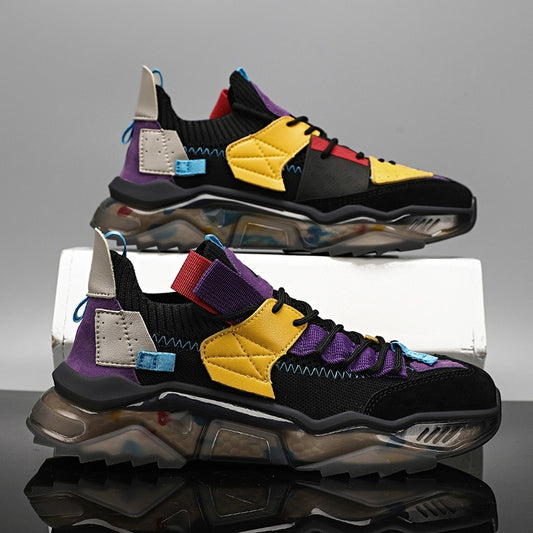 Men's Casual Breathable Thick Sole Harajuku Sneakers