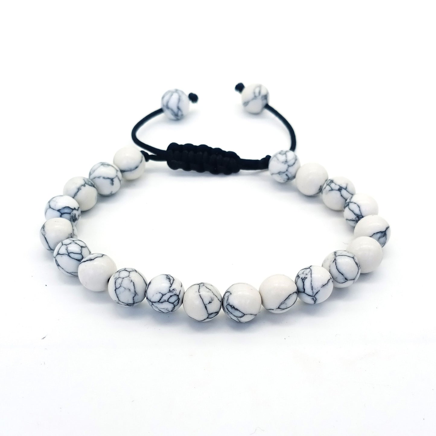 8mm Tiger Eye Stone Beads Bracelet - Adjustable & Braided
