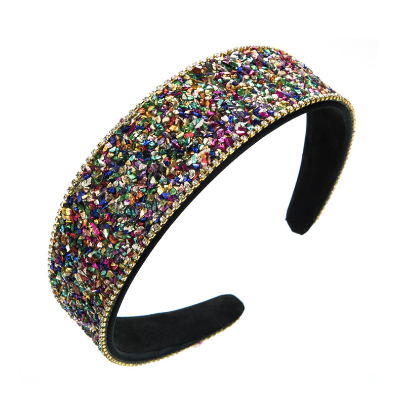 Colored Stone Hair Decoration Headband