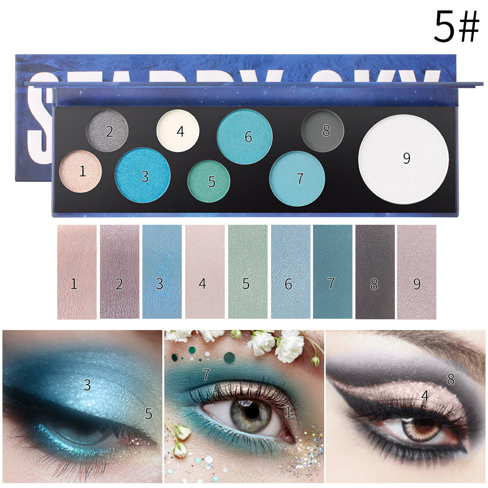 9-Color Bubble Eye Shadow Palette – Harajuku Inspired