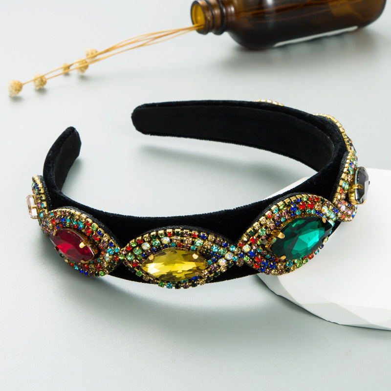 Super Flash Rhinestone Baroque Headband