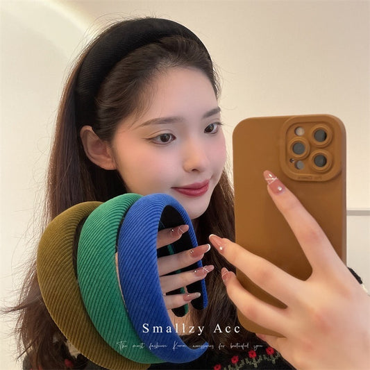 Korean Retro Corduroy Hair Band