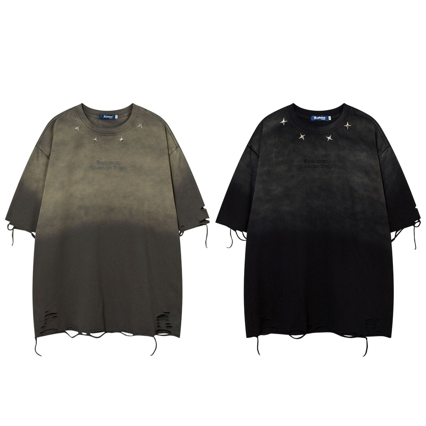 Retro Washed Tie-dye Short Sleeve T-shirt