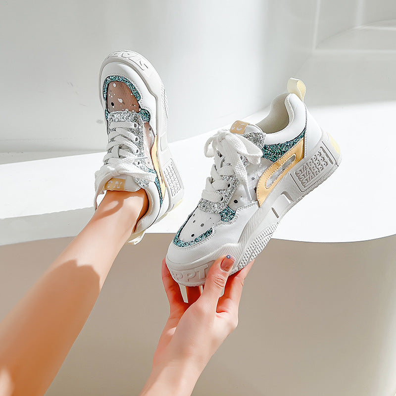 Harajuku Style Women’s Breathable Casual White Shoes