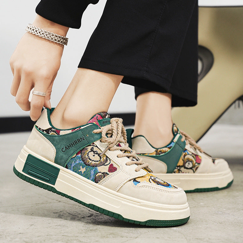 Cute Bear Sneakers - Harajuku Style Low Cut Sports Shoes