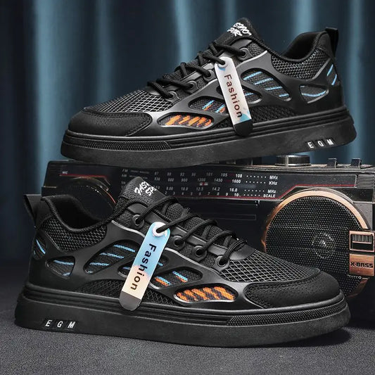 Harajuku Style Breathable Mesh Shoes for Men